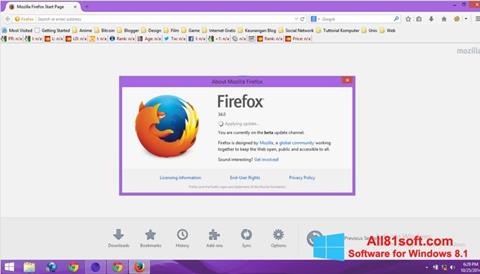 Ảnh chụp màn hình Mozilla Firefox Offline Installer cho Windows 8.1
