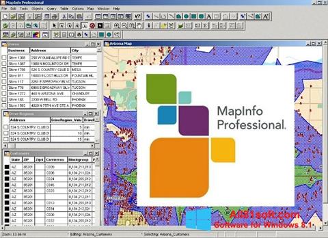 Ảnh chụp màn hình MapInfo Professional cho Windows 8.1