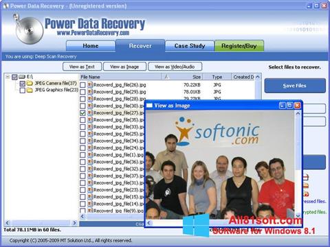 Ảnh chụp màn hình Power Data Recovery cho Windows 8.1