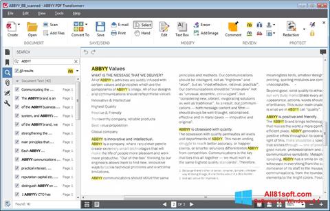 Ảnh chụp màn hình ABBYY PDF Transformer cho Windows 8.1