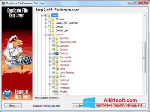 Ảnh chụp màn hình Duplicate File Remover cho Windows 8.1
