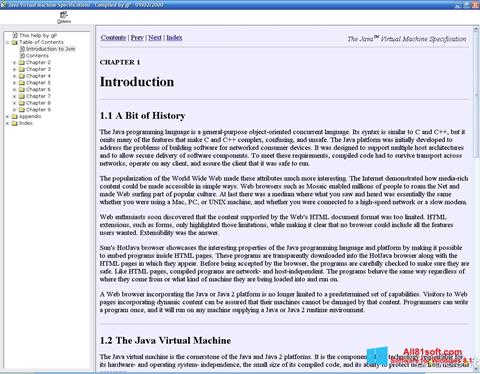 Ảnh chụp màn hình Java Virtual Machine cho Windows 8.1