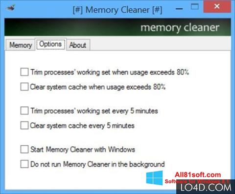 Ảnh chụp màn hình Memory Cleaner cho Windows 8.1