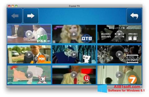 Ảnh chụp màn hình Crystal TV cho Windows 8.1