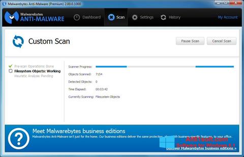 Ảnh chụp màn hình Malwarebytes Anti-Malware cho Windows 8.1