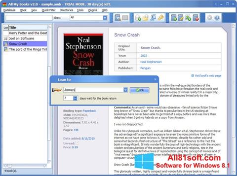 Ảnh chụp màn hình All My Books cho Windows 8.1