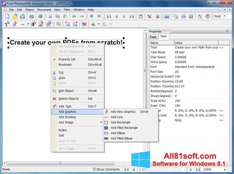 Ảnh chụp màn hình Foxit PDF Editor cho Windows 8.1