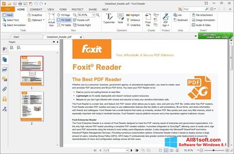 Ảnh chụp màn hình Foxit Reader cho Windows 8.1