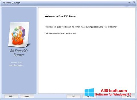 Ảnh chụp màn hình ISO Burner cho Windows 8.1