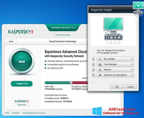 Ảnh chụp màn hình Kaspersky Internet Security cho Windows 8.1