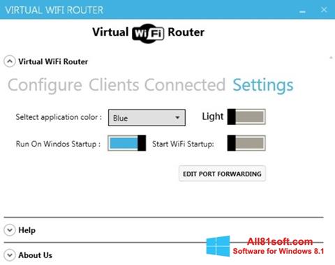 Ảnh chụp màn hình Virtual WiFi Router cho Windows 8.1