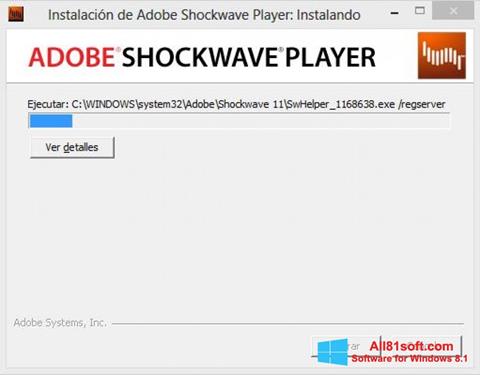 Ảnh chụp màn hình Shockwave Player cho Windows 8.1