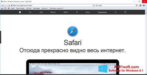 Ảnh chụp màn hình Safari cho Windows 8.1