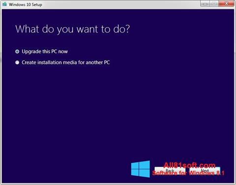 Ảnh chụp màn hình Media Creation Tool cho Windows 8.1