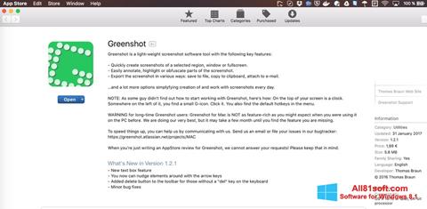Ảnh chụp màn hình Greenshot cho Windows 8.1