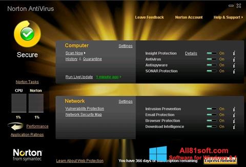 Ảnh chụp màn hình Norton AntiVirus cho Windows 8.1