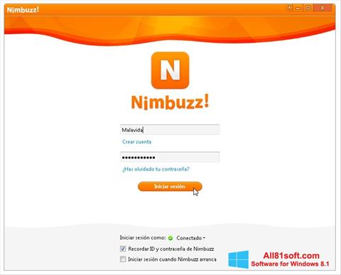 Ảnh chụp màn hình Nimbuzz cho Windows 8.1