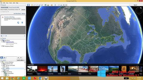 Ảnh chụp màn hình Google Earth Pro cho Windows 8.1