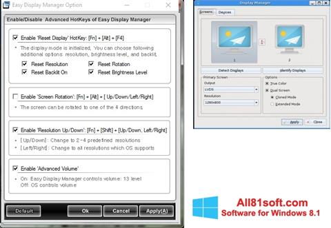 Ảnh chụp màn hình Easy Display Manager cho Windows 8.1