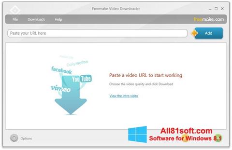 Ảnh chụp màn hình Freemake Video Downloader cho Windows 8.1